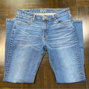 Men's Jeans Red Ale Denim Pants Sz 33x32 Slim Blue Medium Wash Used